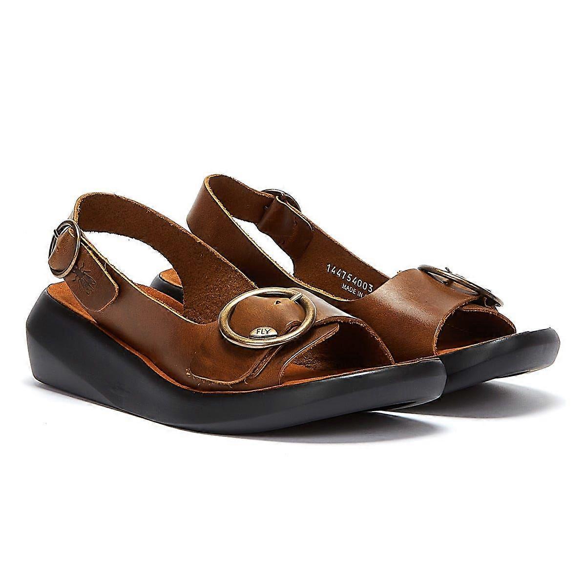 Fly London Berk Womens Brown Sandals