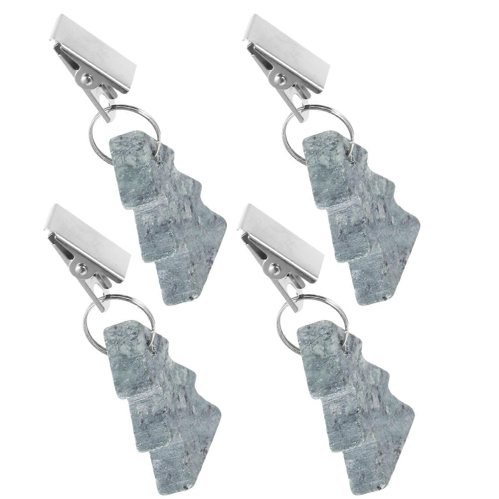 Clamp For Tablecloth Fixing And Decorating With Assorted Color 8.00X3.60X1.00CM 4Pcs