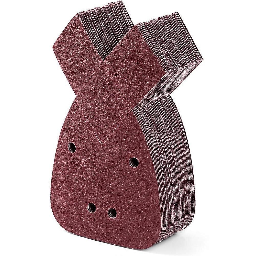 Mouse Sander Pads 30-Piece 80 Grit Mouse Sanding Pads 4 Holes Detail Sander Pad Hook and Loop Sandpaper for Mouse Sander