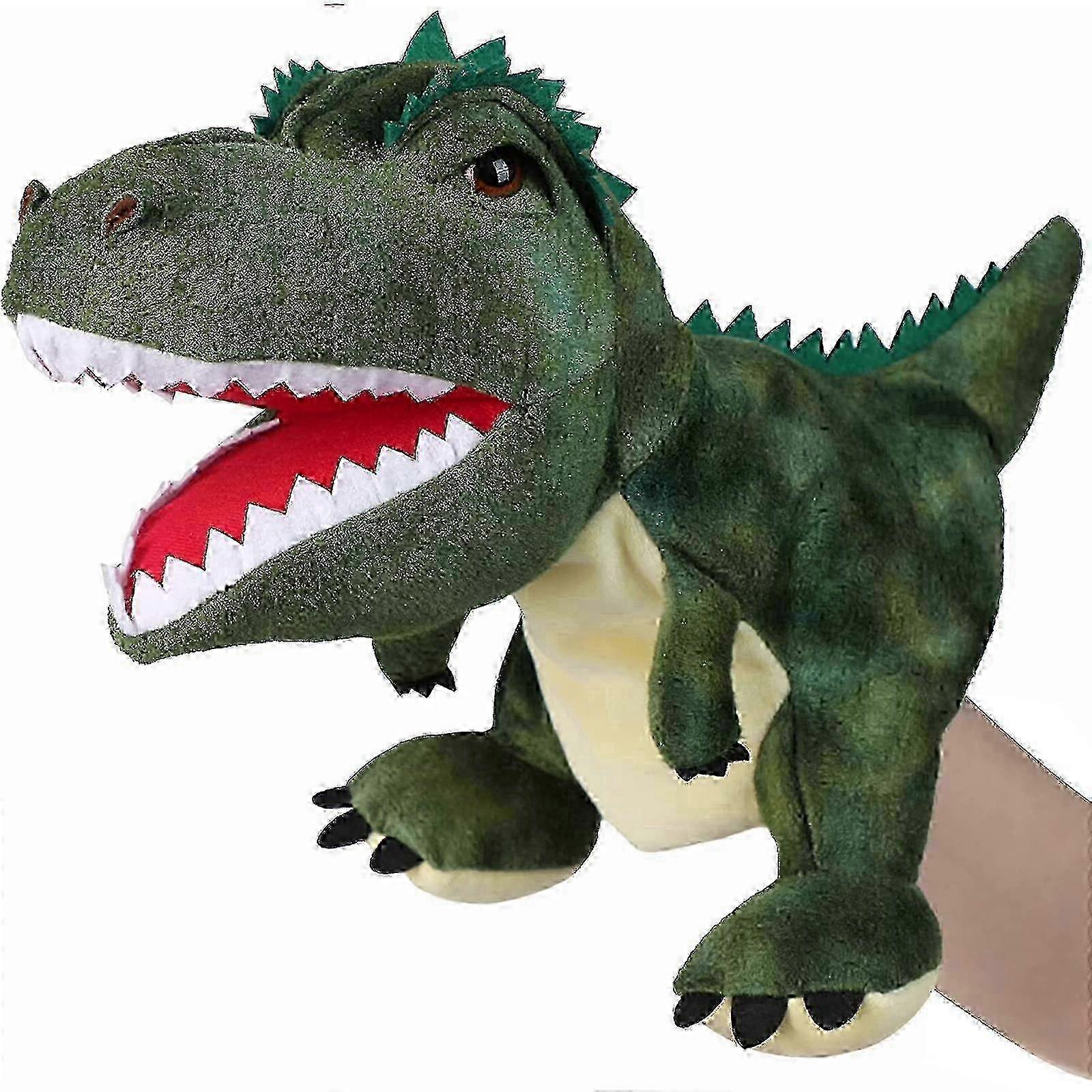f Plush Dinosaur Hand Puppet with Open Movable Mouth for Imaginative Play, Role Play, Interactive Toy Birthday Gift for Kids
