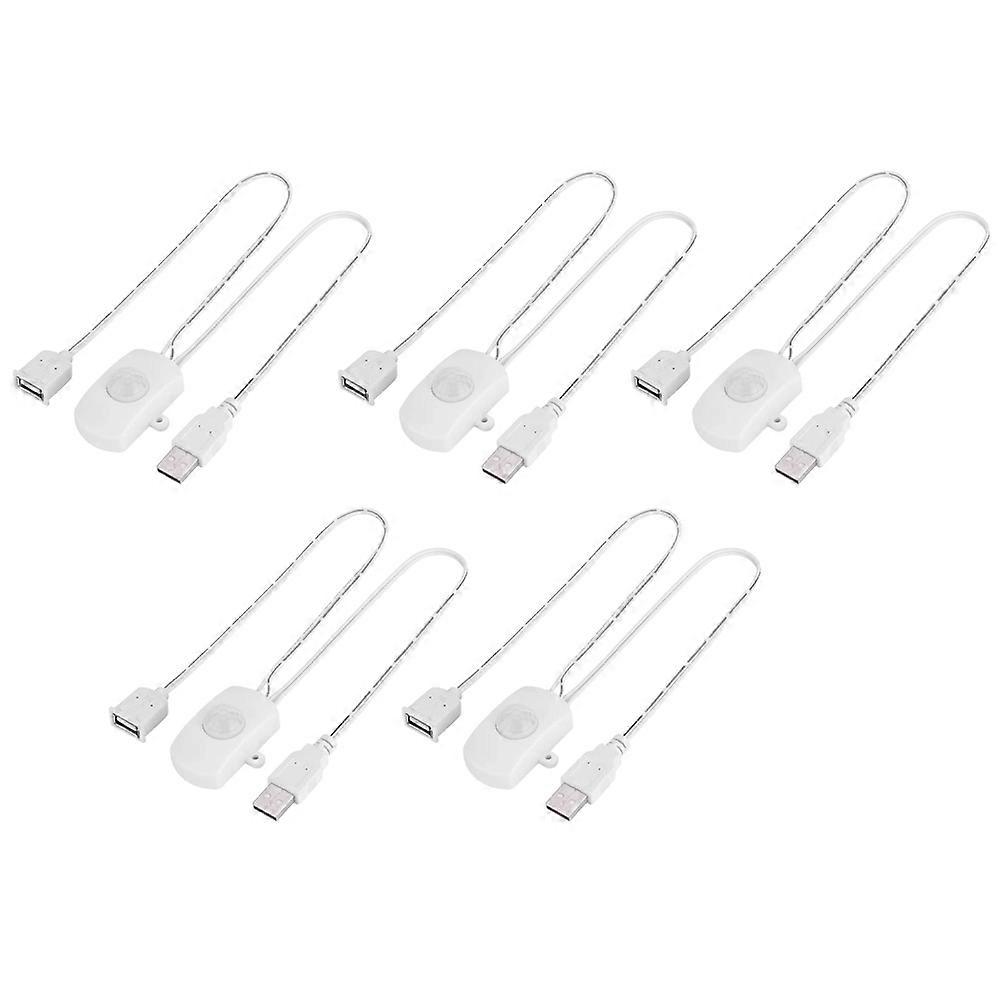 5Pcs DC 5V/12V/24V USB PIR Infrared Motion Detector Sensor Switch for LED Light Strip Intelligent Body Motion Sensor(B)
