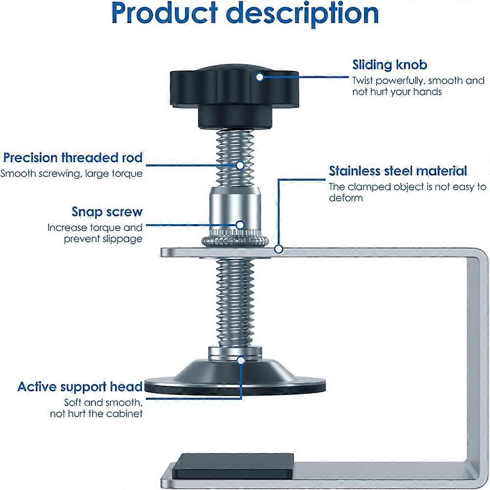 Cabinet Clamps,Installation Clamp Zinc Drawer Fixing Clip,Adjustable Cabinet Hardware Jig for Carpenter Cabinets Frame B
