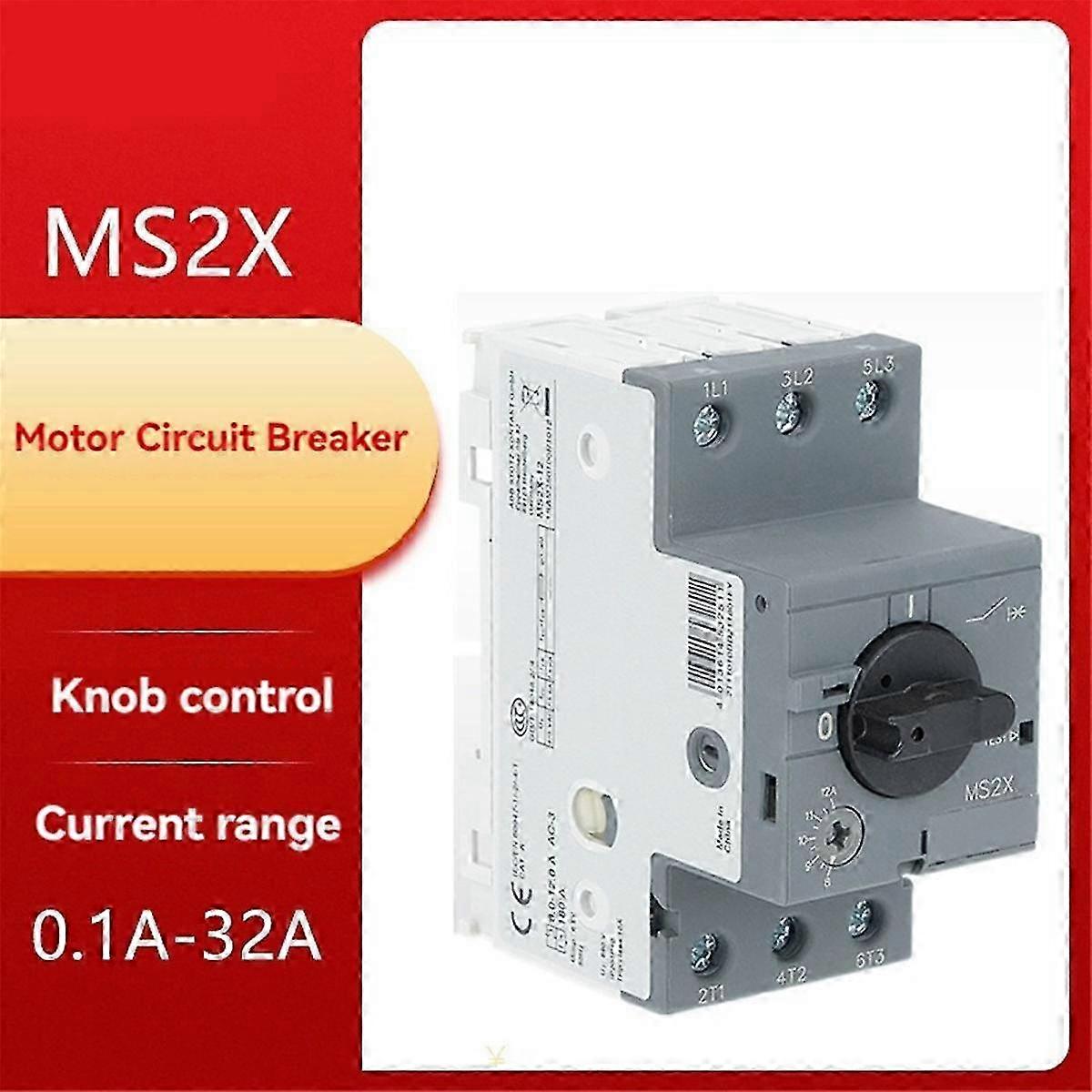 Motor Circuit Breaker Knob Type Motor Protection Circuit Breaker MS2X-1