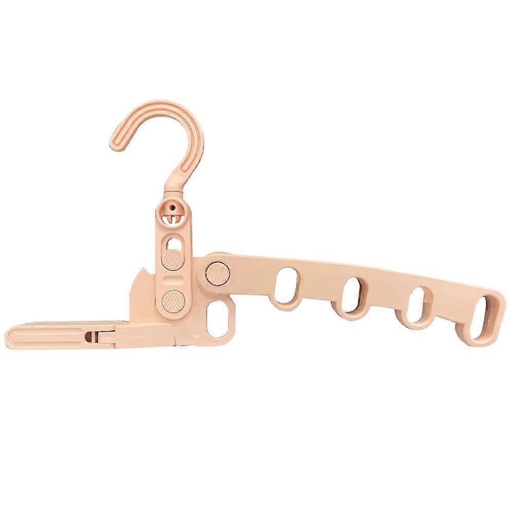 5-Hole Folding Hanger Space Saving Wall Mounted Organizer For Clothes Travel Storage Multi-Functional Durable Plastic