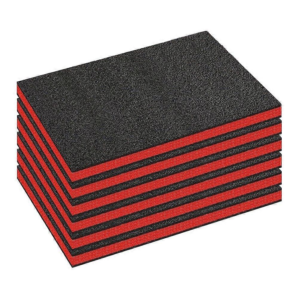 6 Pack Tool Box Foam Inserts for Cases,18 X 12 X1.5 Inch Tool Box Liner Foams Sheets Polyethylene,To