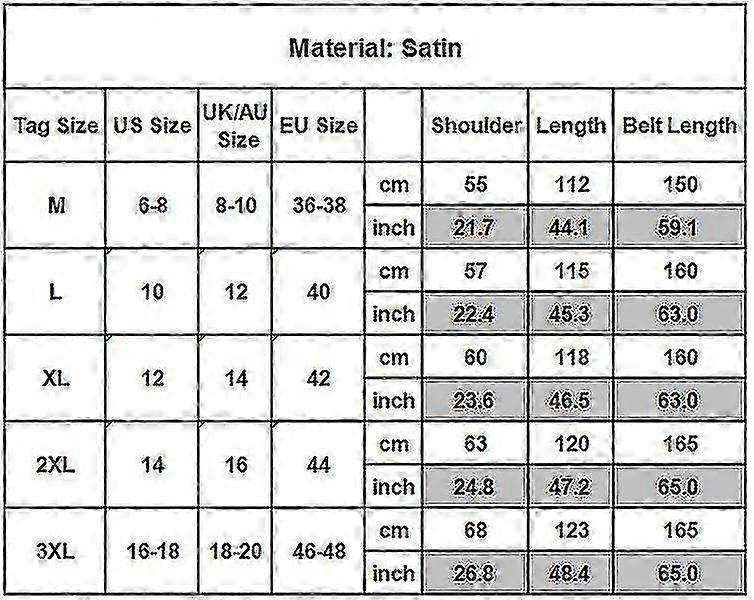 رداء كيمونو ساتان للنساء - ملابس نوم برداء حمام مطبوعة بالأزهار
