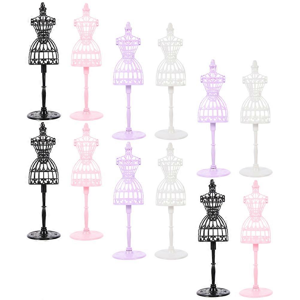 Mini Mannequin Model Stand for Doll Clothes Rack Display 36Pcs Assorted Color