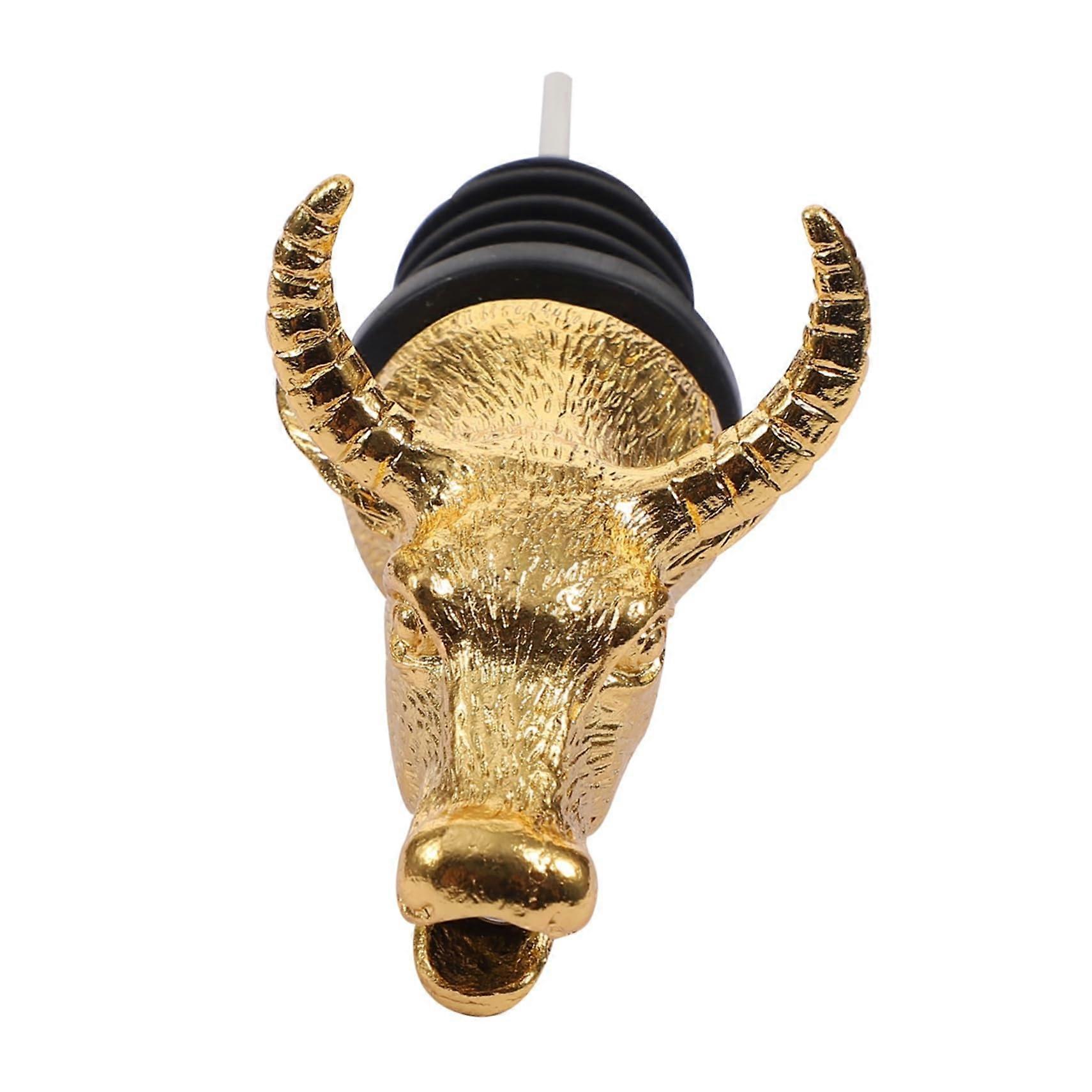Wine Aerator Pourer with Zinc Alloy Animal Head for Smooth Pouring, Home Bar and Wine Lovers Use