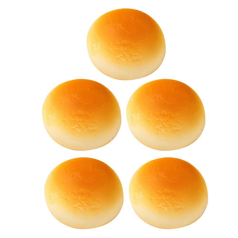 Simulation Bread Model PU Fake Bread Decoration for Showcasing 5Pcs