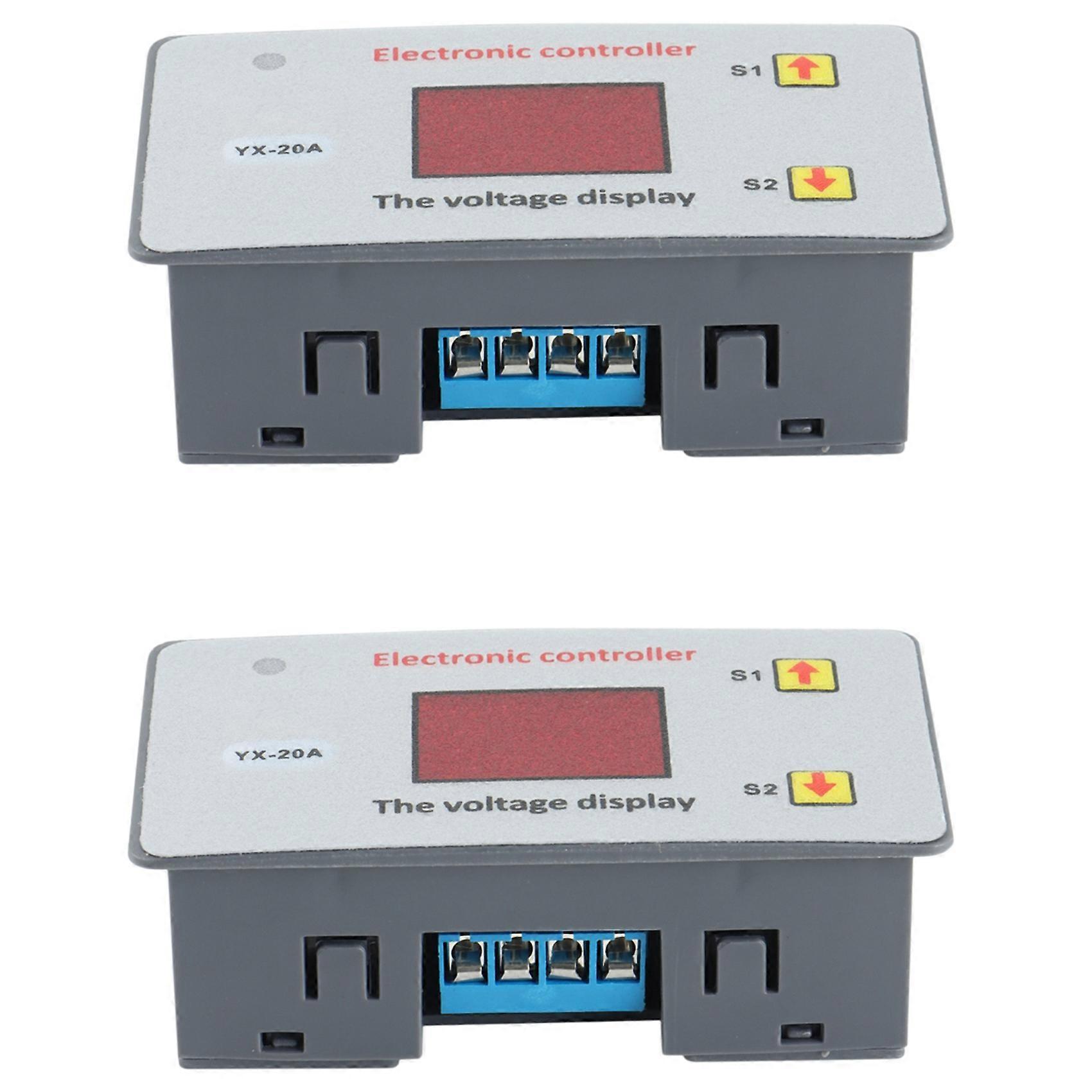 2X 12V Electronic Controller Battery Low Voltage Cut Off Automatic Switch on Protection Undervoltage Protection