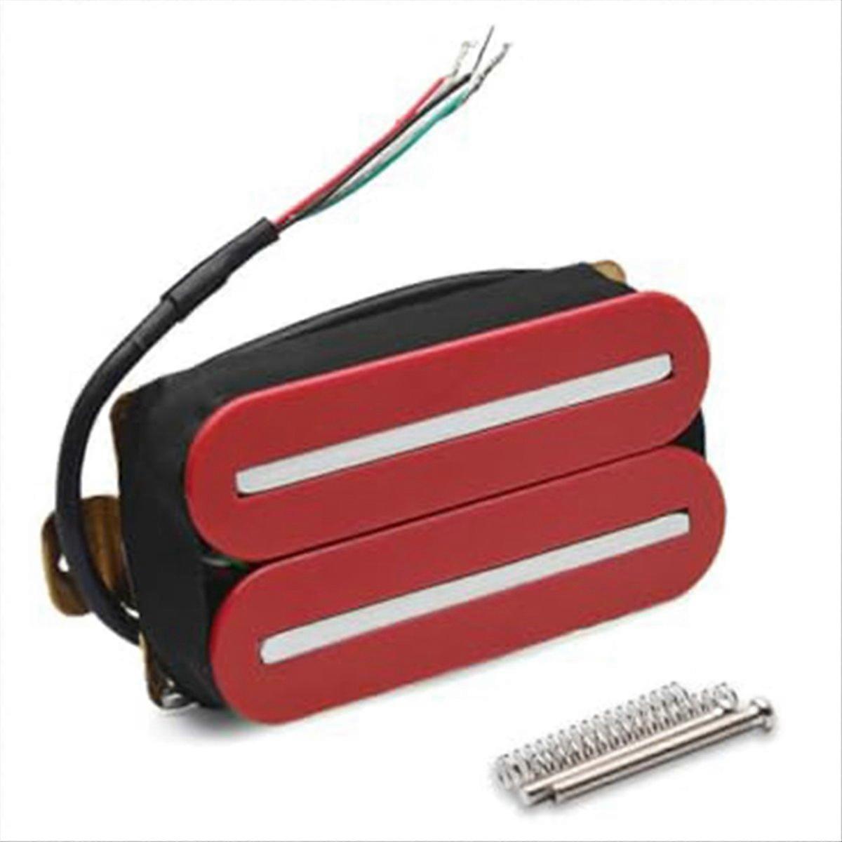 High Output Neck Pickup Dual Hot Rail Humbucker Pickups Red