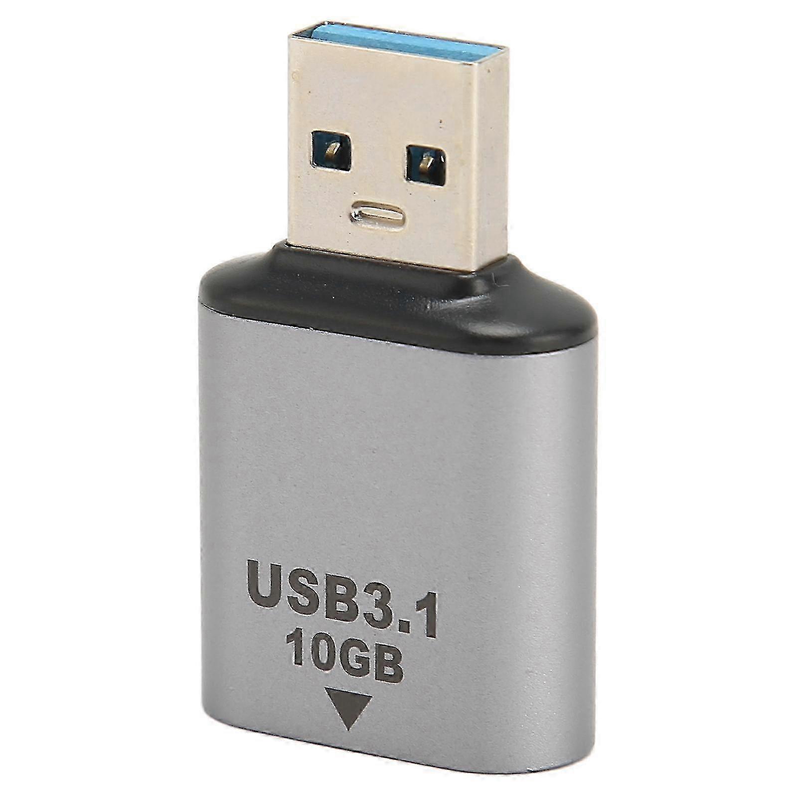 USB 3.1 to USB C Adapter 10Gbps Compact Portable USB C Female to USB Male Adapter for Laptops Computers 25-26S