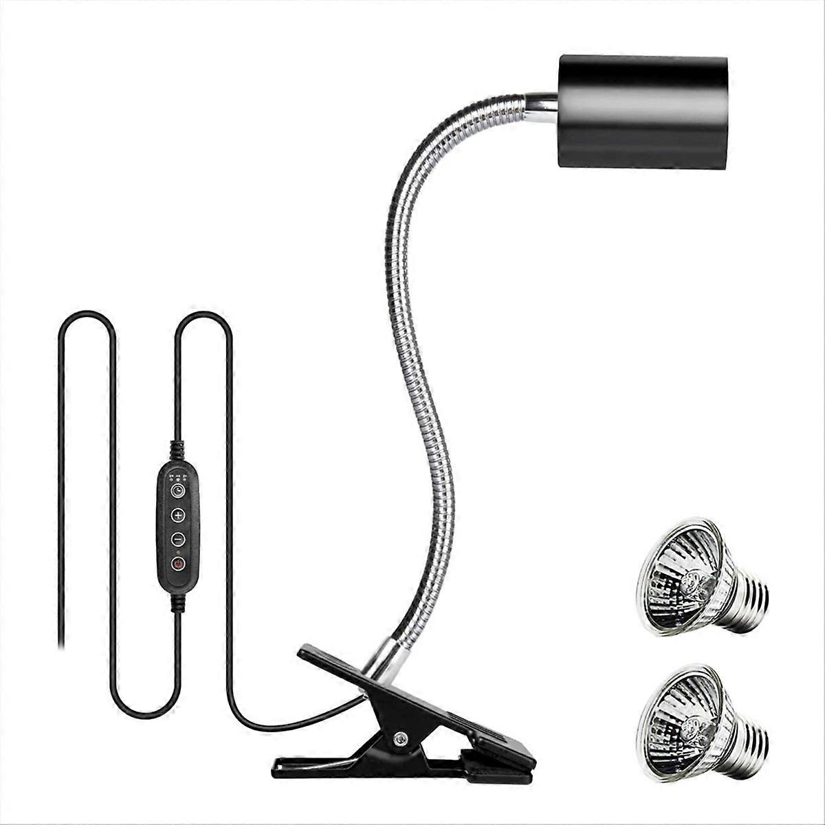 EU PLUG,50W Halogen Bulb Included Reptile Heat Lamp