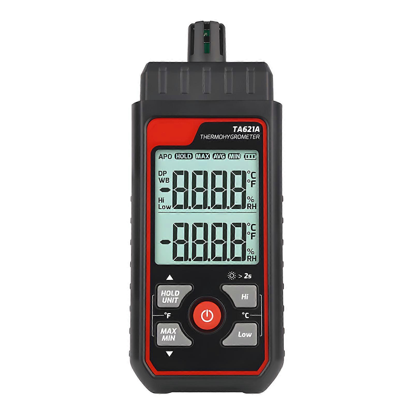 Tall Accuracy Temperature Dampness Meter Live Data Alarm Structure Industrial Conditions Multicolor