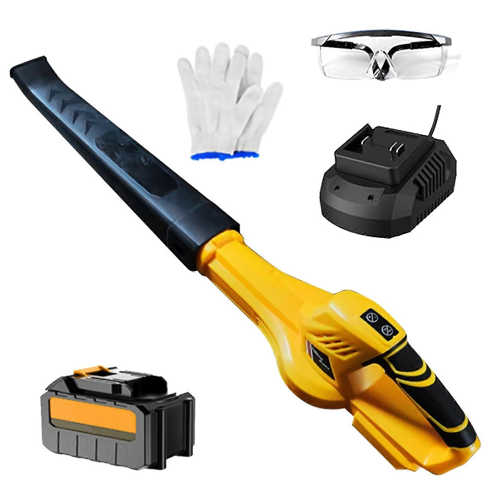 21V Cordless Leaf Blower with Battery and Charger, 135MPH Speed Airflow, Lightweight 6Speed for Yard Cleaning