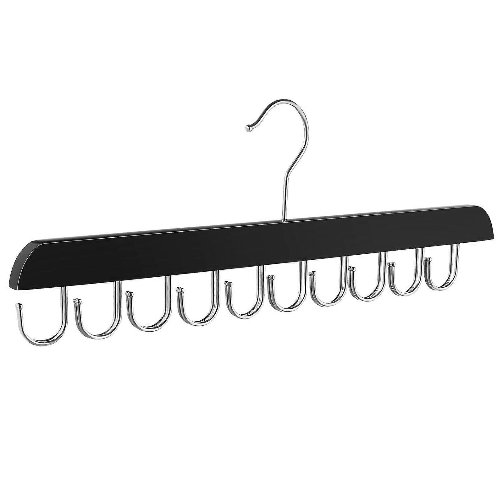 Black Hanger Closet Hook Hanger Organizer with Multiple Hooks
