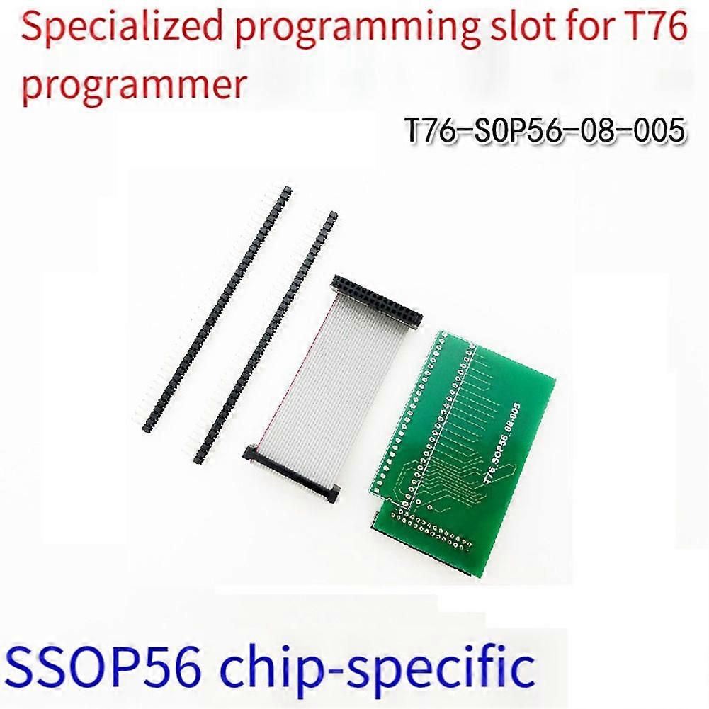 For XGecu T76 Programmer SSOP56 Adapter Socket 0.8mm Pitches Programmer Test Burn Socket Read Write