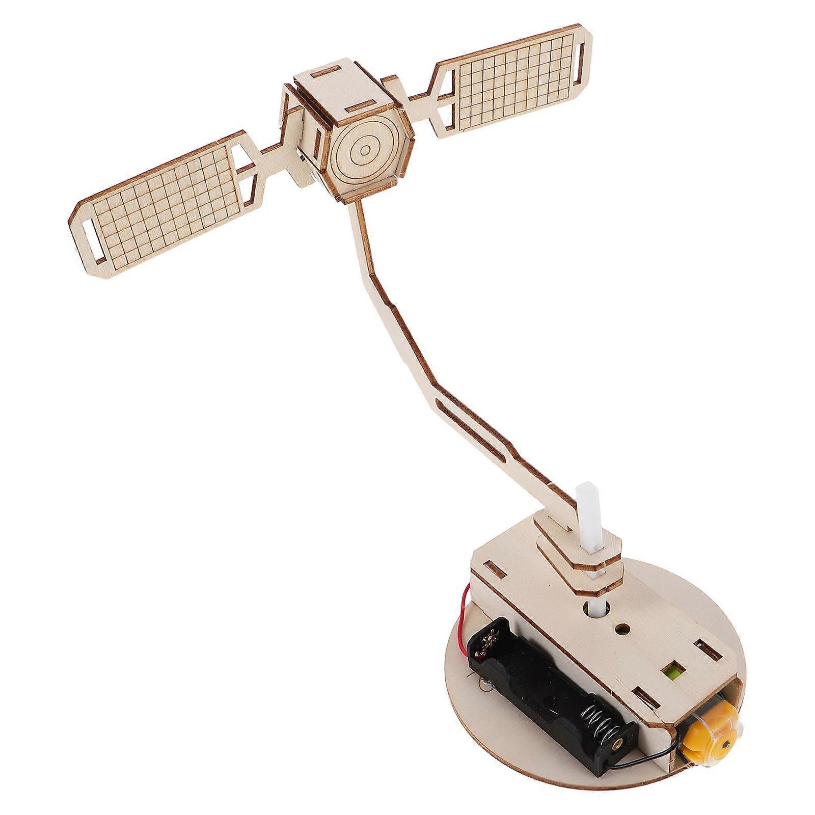 Educational Science Kit Satellite Model 3D DIY Rotating Spacecraft Toy 3Set