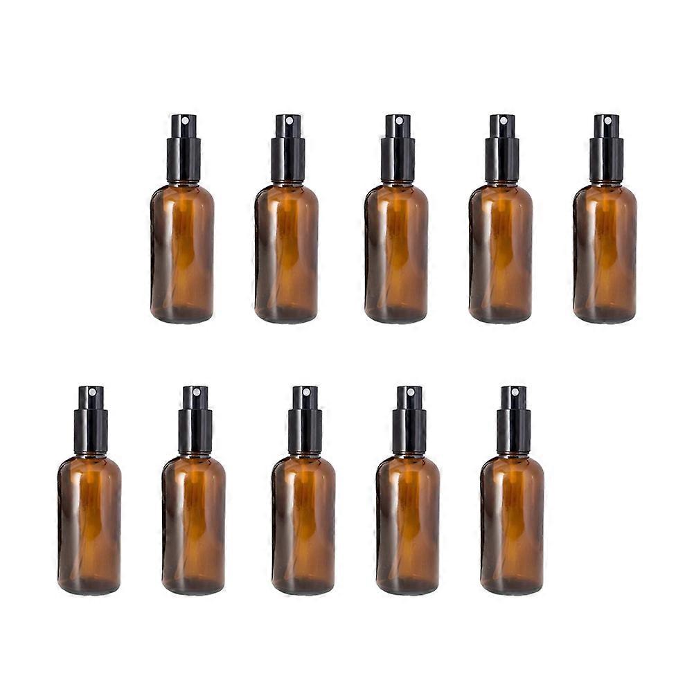 Subpackaging Bottle Perfume Spray Bottle for Storage Use 10Pcs Brown Empty Sprayer