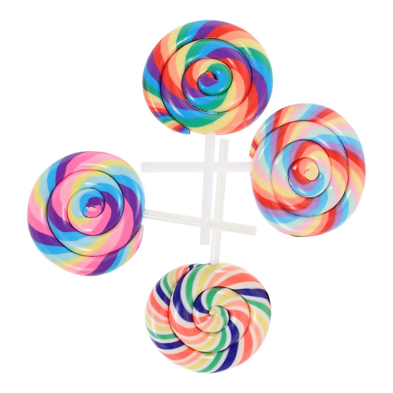 Resin Lollipop Prop Decorations for Setup 8Pcs