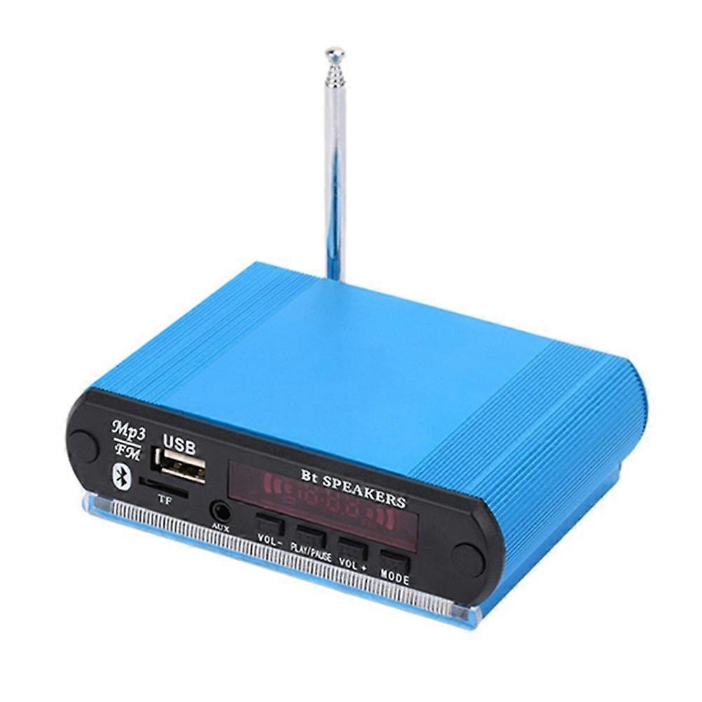 DC12V MP3 Decoder Board MP3 Player Wireless Bluetooth Car Audio Decoder with Recording Function Support FM/MMC,Otc Blue