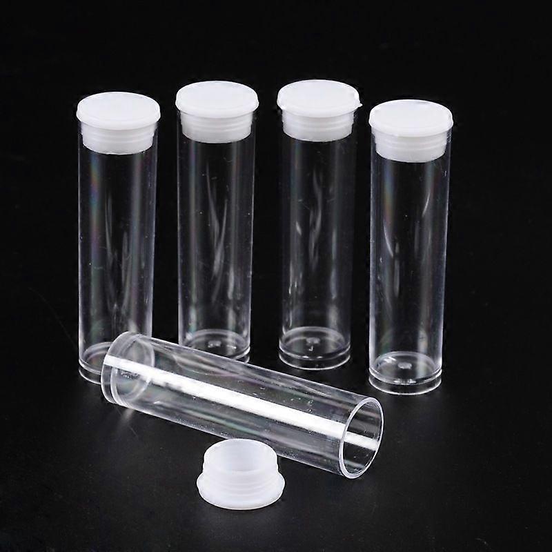 Plastic Bead Containers with Lid Clear 5.5x1.5cm Capacity: 3ml(0.1 fl. oz)