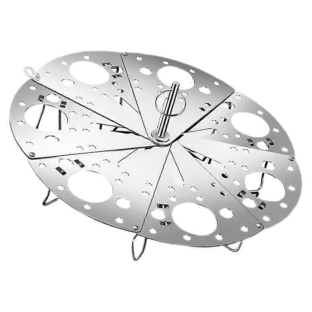 Stainless Steel Folding Steamer Rack for Steaming Dumplings Silver