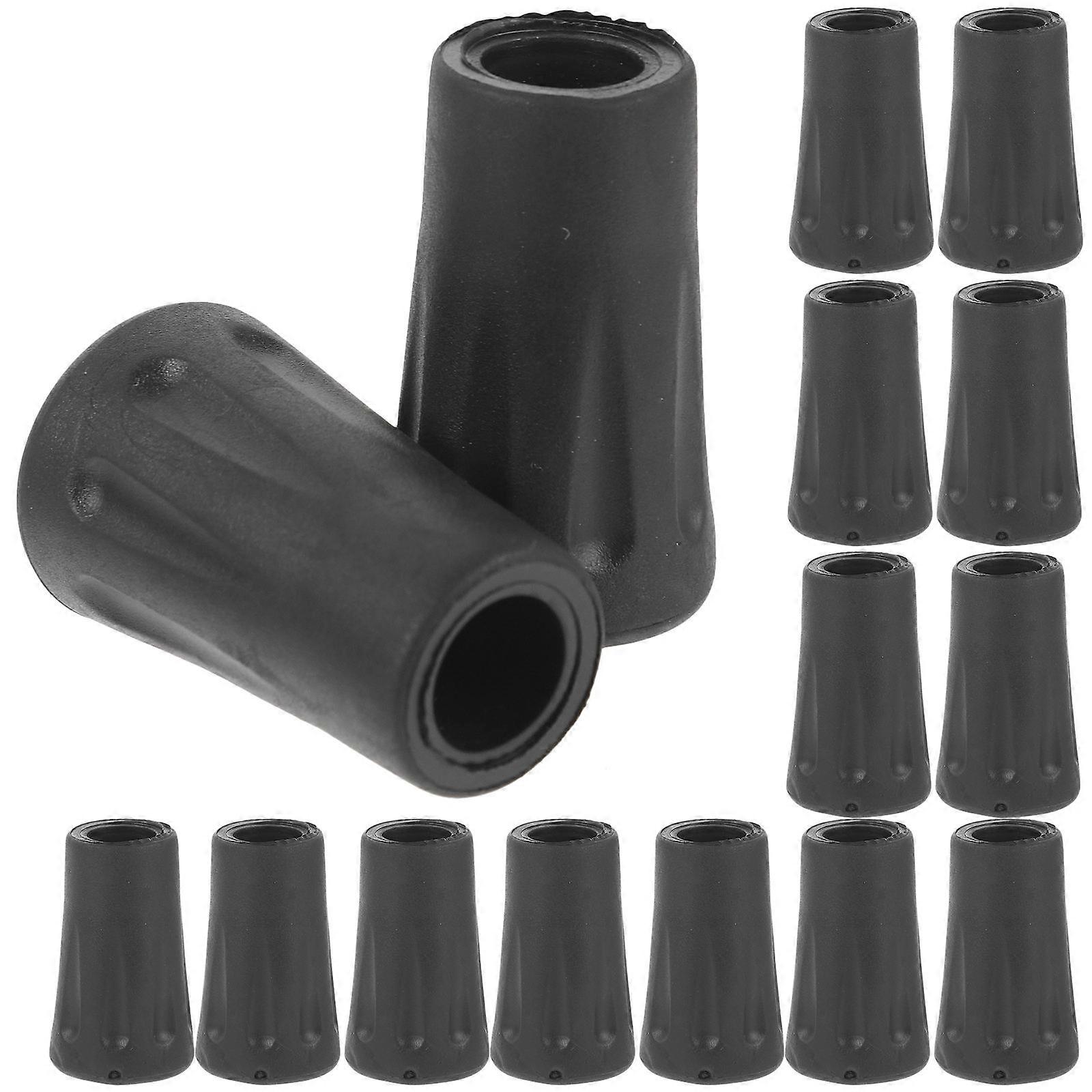 Trekking Pole Tips Replacement Hiking Poles Rubber Tips Ensure Safety 24Pcs