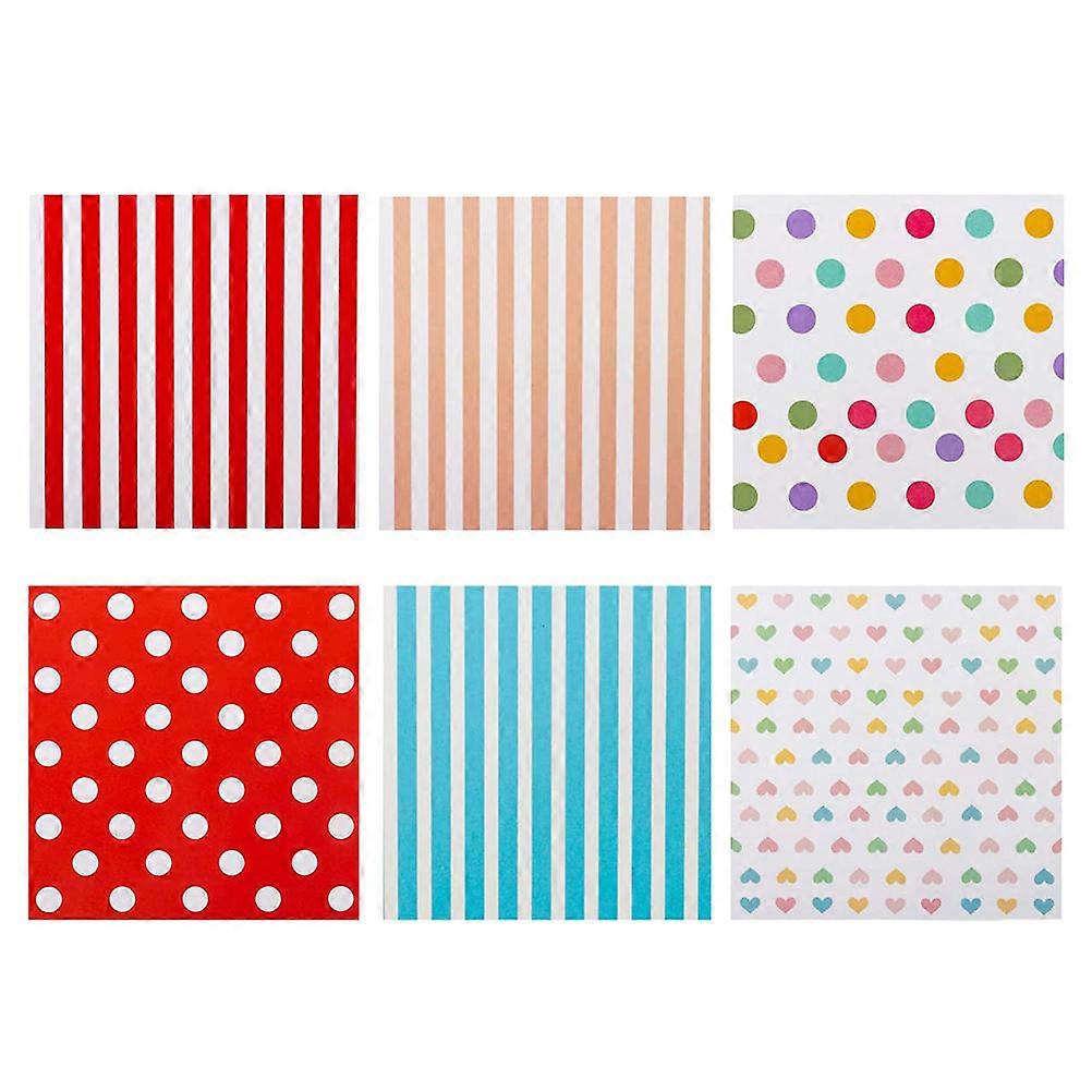 Gift Wrapping Paper Paper Material Multi Color for Wrapping Use 6 Sheets