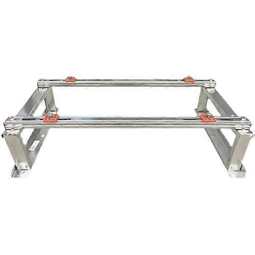 Heavy Duty Air Conditioner Bracket for Mini Split Heat Pump Condenser, Stable Floor Mount, Silver