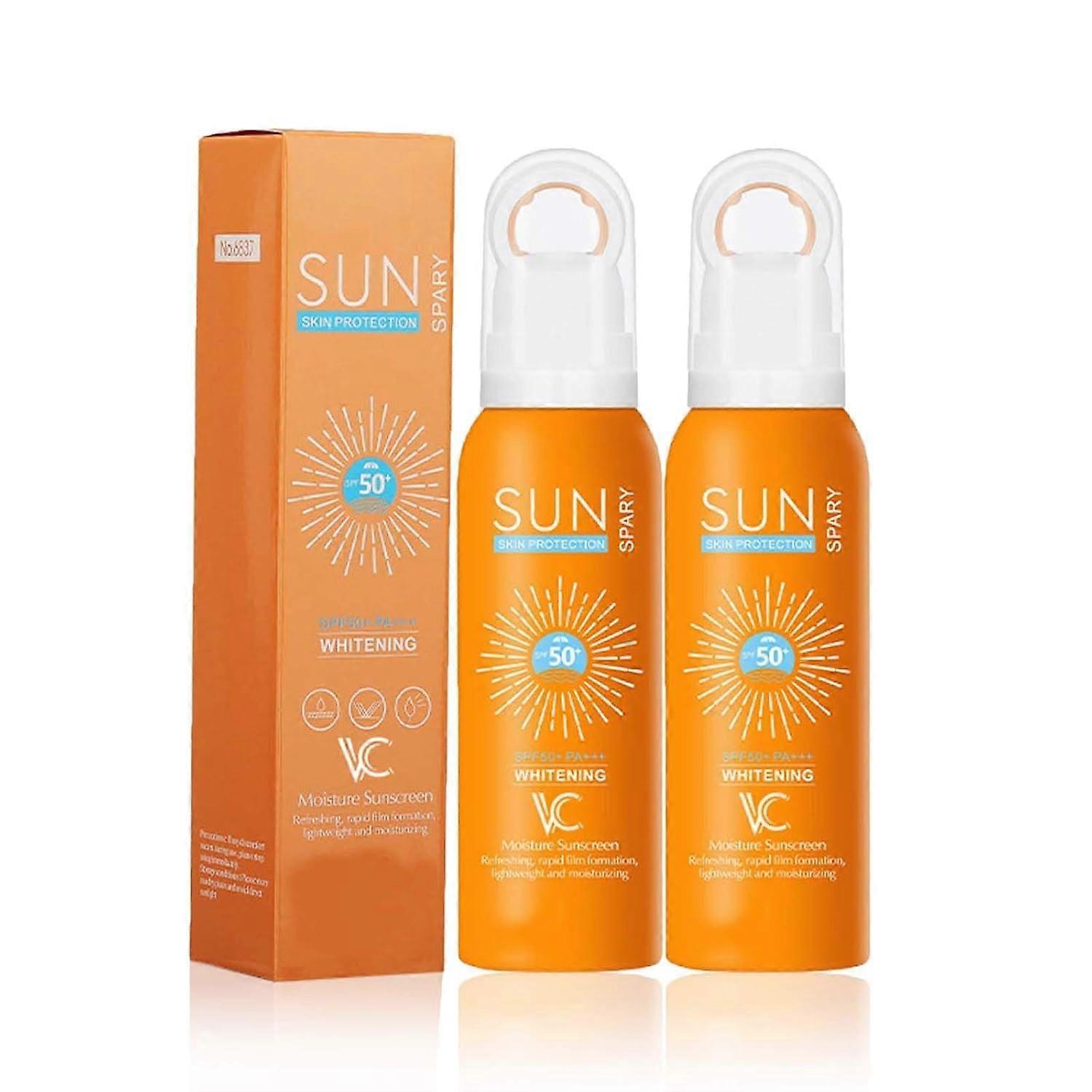 Sunscreen Spray SPF50+ Broad Spectrum Sunblock 360° Coverage Water Resistant Reef Safe Lightweight
