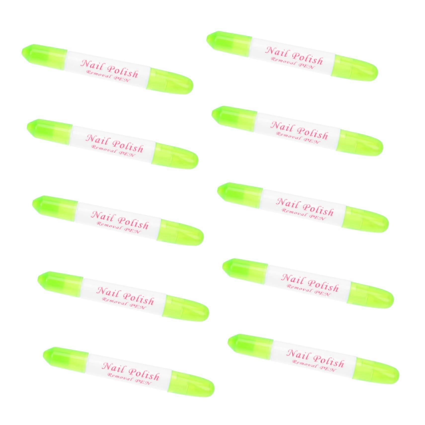 Nail Polish Corrector Pen 10pcs with Precision Tip Cleaning, Reusable Manicure Remover Tool