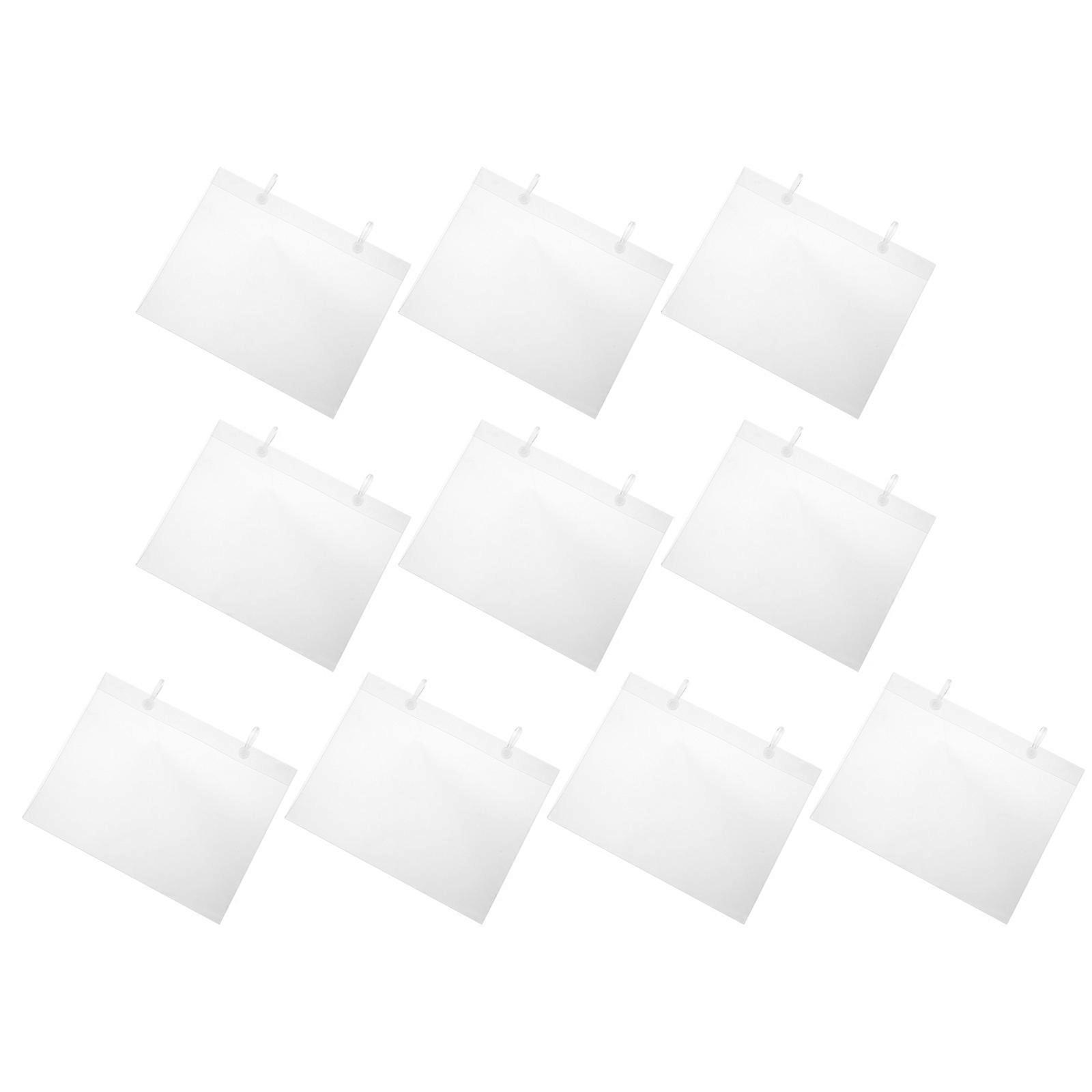 Commodity Tag Covers Tag Covers for Supermarket Use 20Pcs Transparent