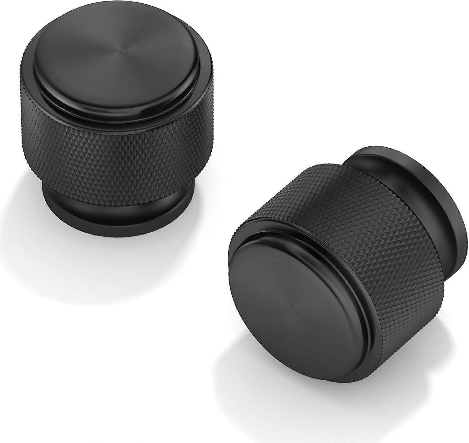 Set of 10 matte black furniture knobs, threaded drawer knobs, 25mm cupboard knobs, kitchen knobs