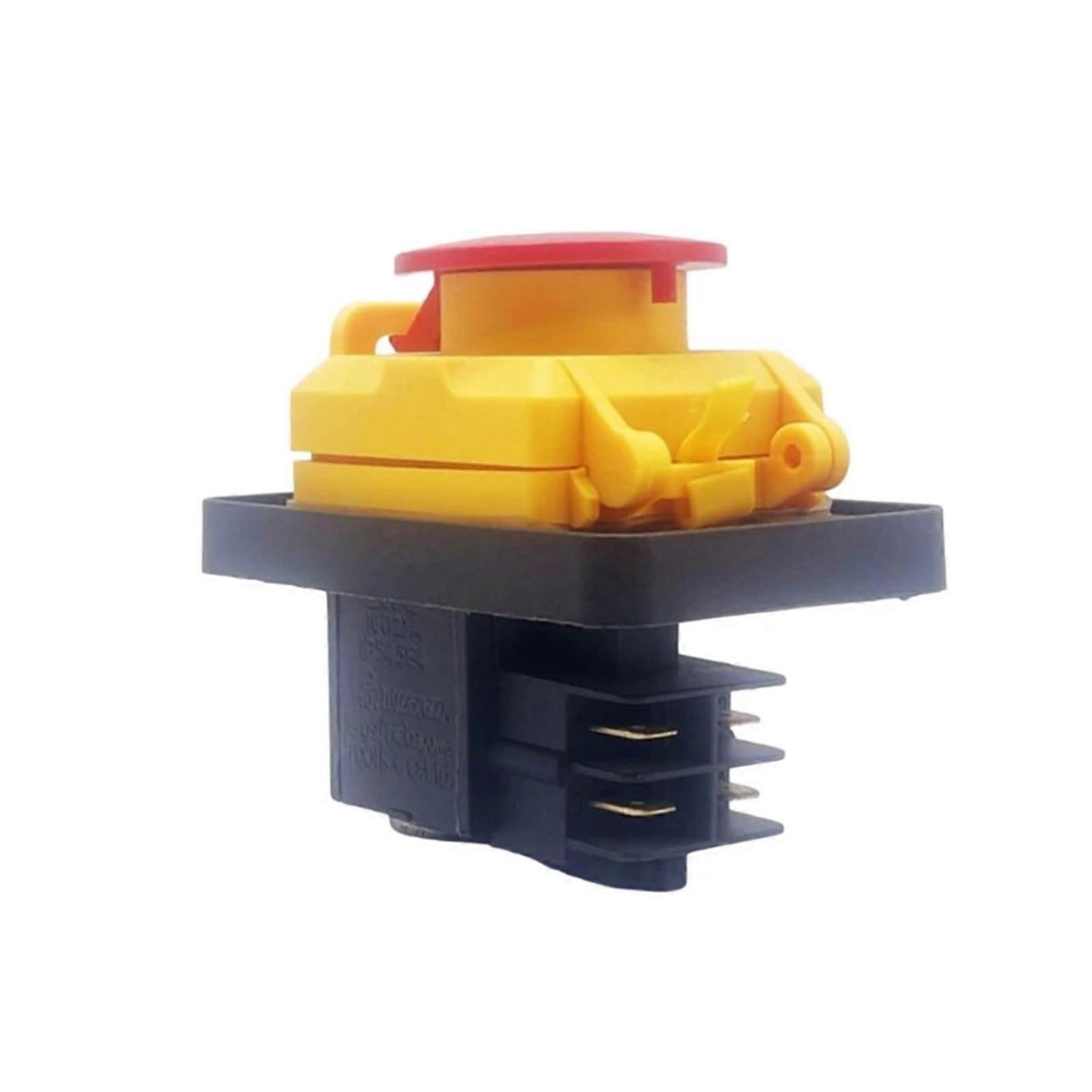 Waterproof Push Button Switch 16A 250V 4 Pin Heavy Duty Electromagnetic Control for Industrial Use