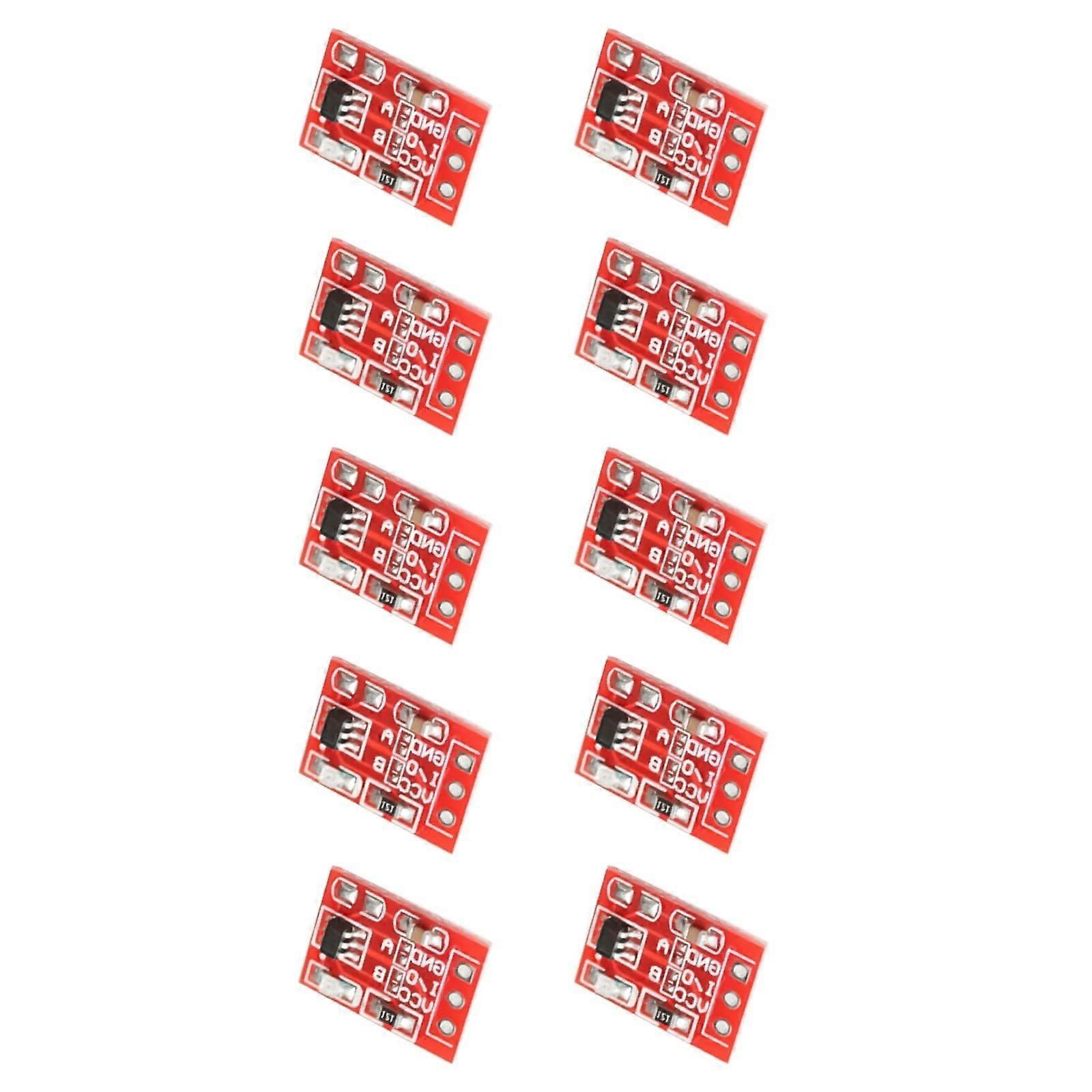 TTP223 Capacitive Touch Sensor Module 10 Pack, Adjustable Sensitivity Board for Arduino