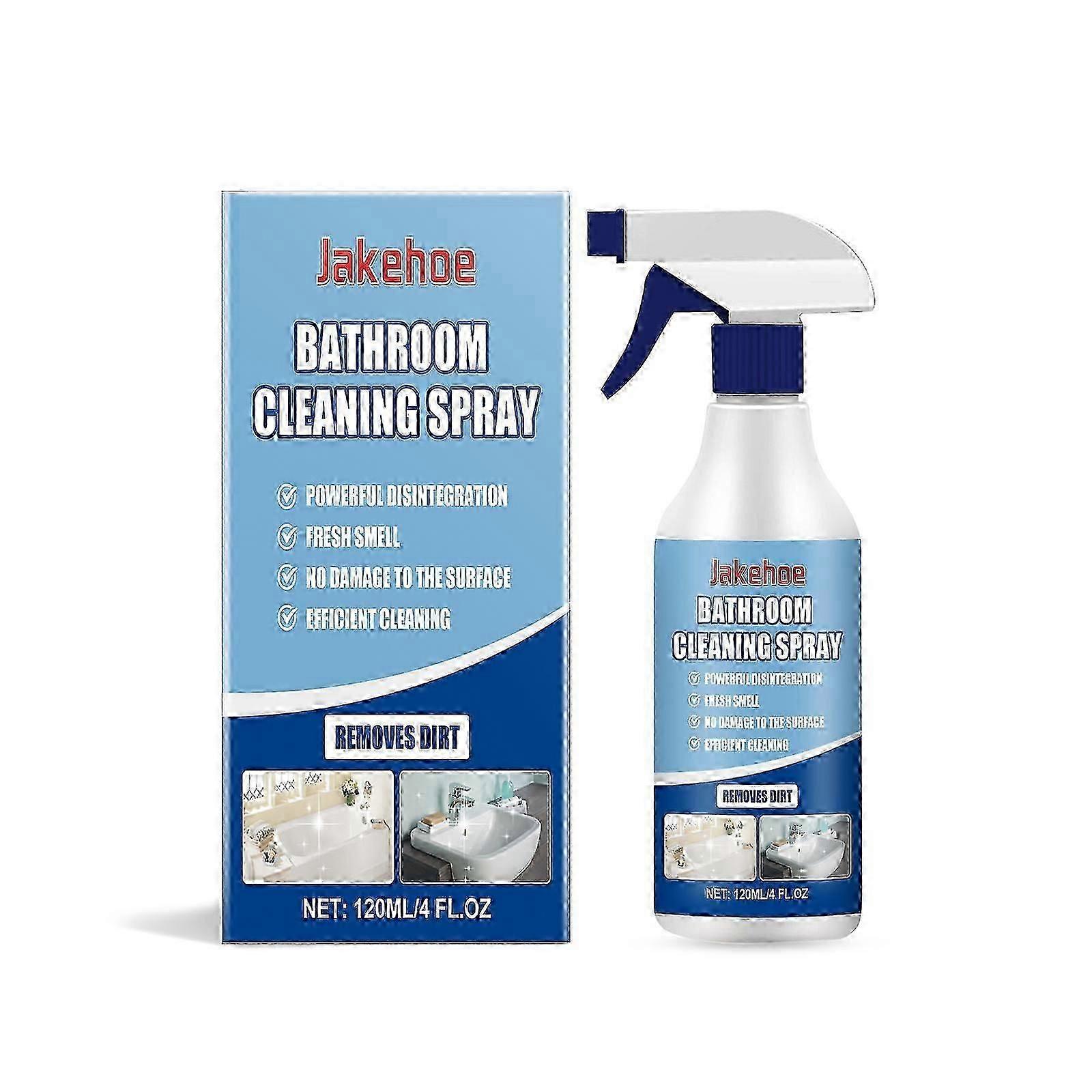Multi-Functional Bathroom & Kitchen Cleaning Spray - 120ml, Lemon Extract, Stubborn Dirt Remover