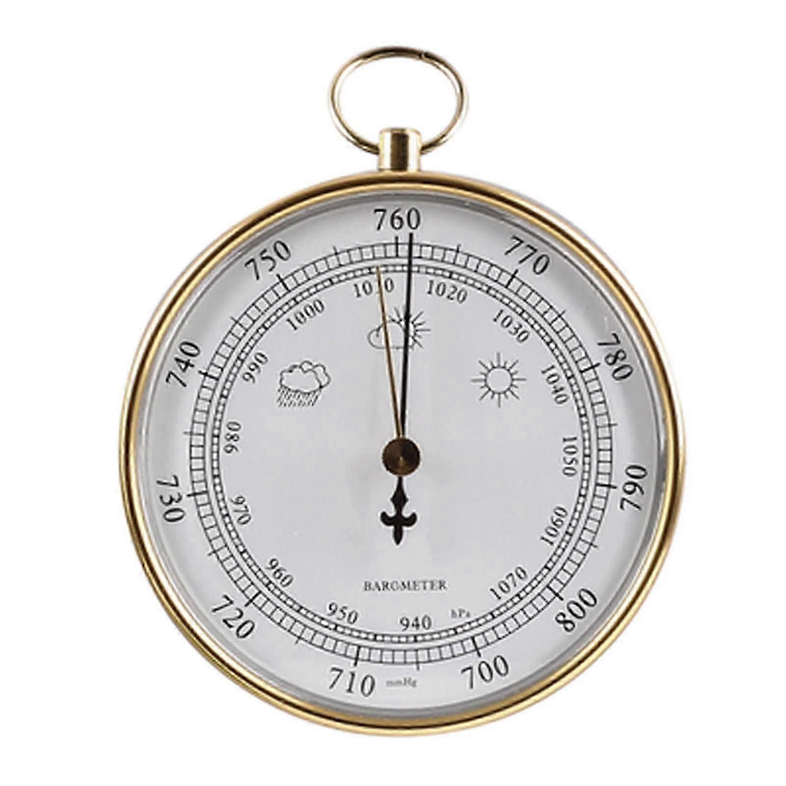 2025 Glass Barometer,Outdoor Temperature Gauge,Traditional Barometer for Greenhouse