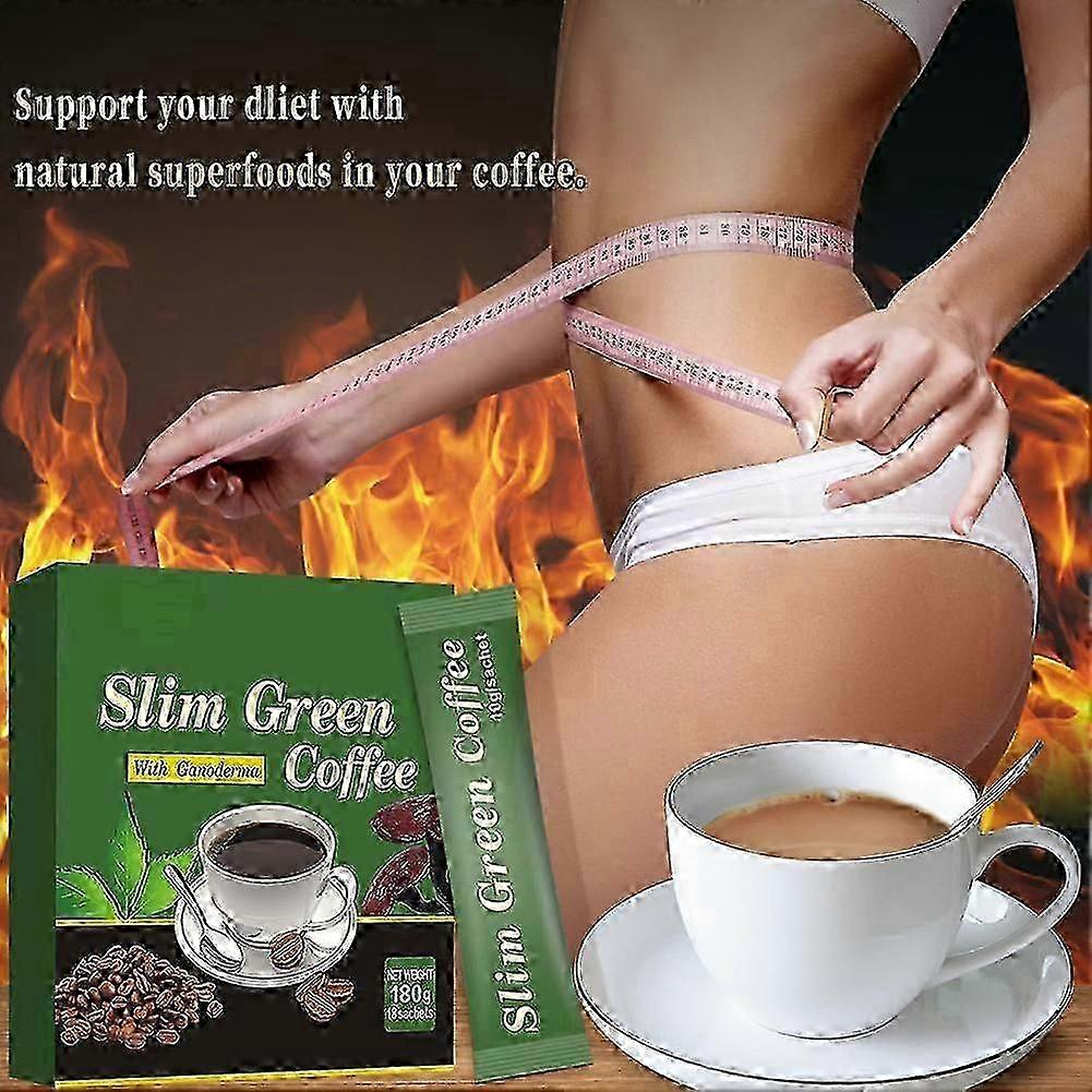 18-54 pezzi di caffè verde, caffè verde dimagrante con Ganoderma, caffè dimagrante per donne e uomini