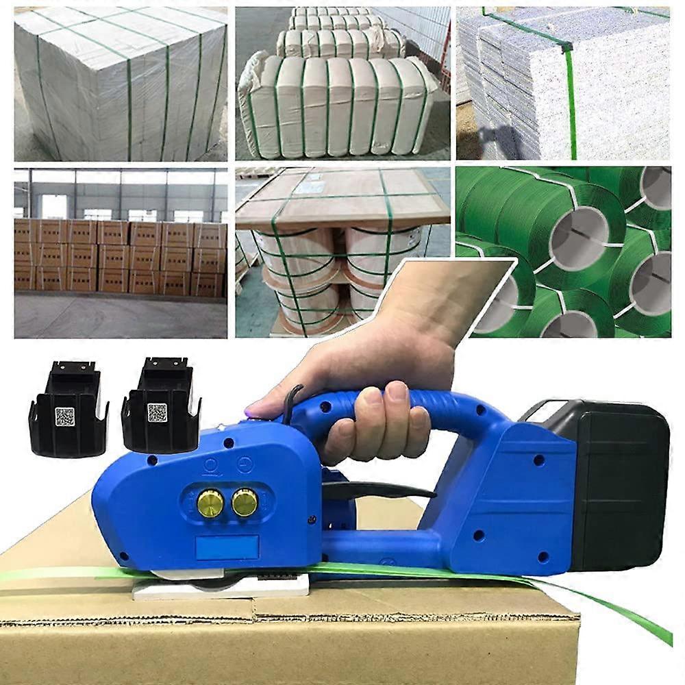 Automatic Battery Powered Strapping Tool 3in1 for 916mm PET PP Bands with Adjustable Tension