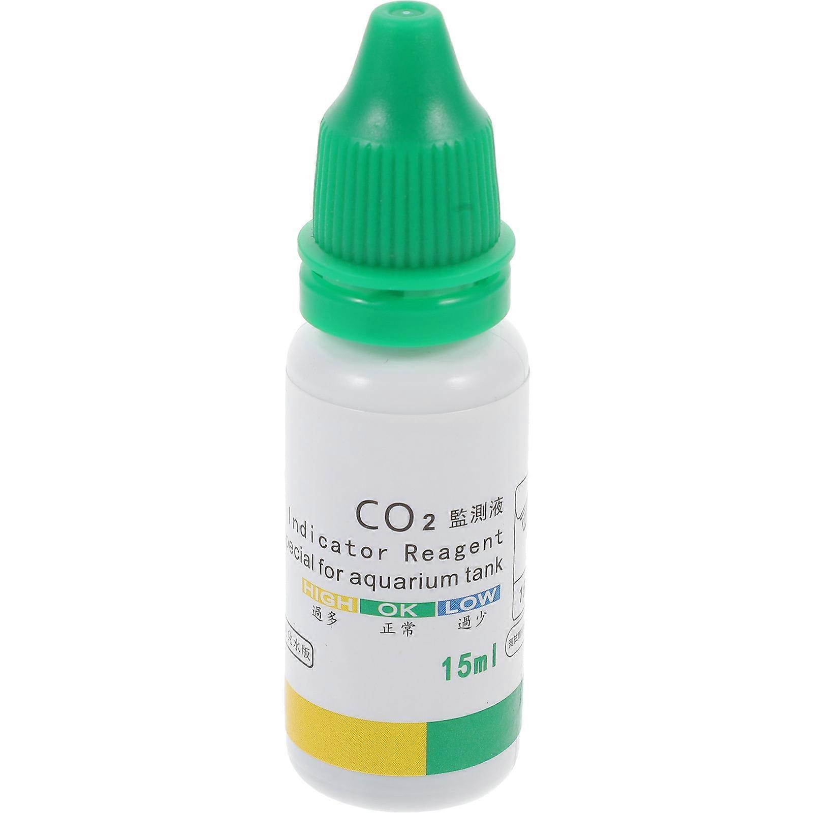 Water Aquarium Co2 Indicator Solution for Testing 1 Bottle Aquarium Fish Tank