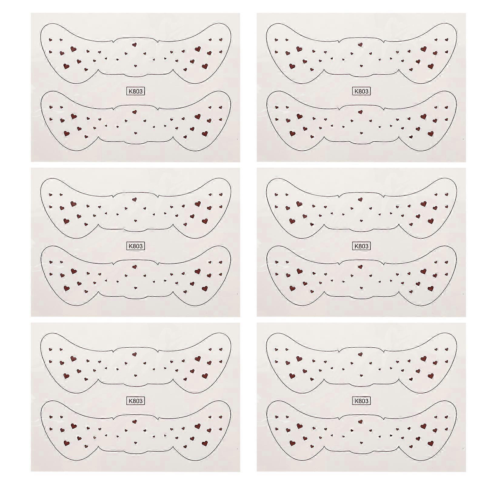 Temporary Face Tattoos Stickers for Makeup 6 Sheets Creative Freckle Decal