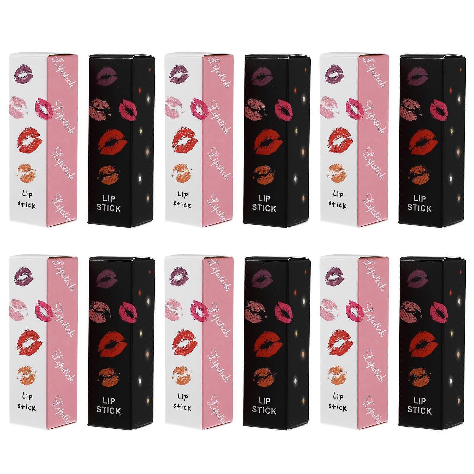 Gift Box Lip Gloss Boxes for Storage 50Pcs Paper Wrapping Assorted Color