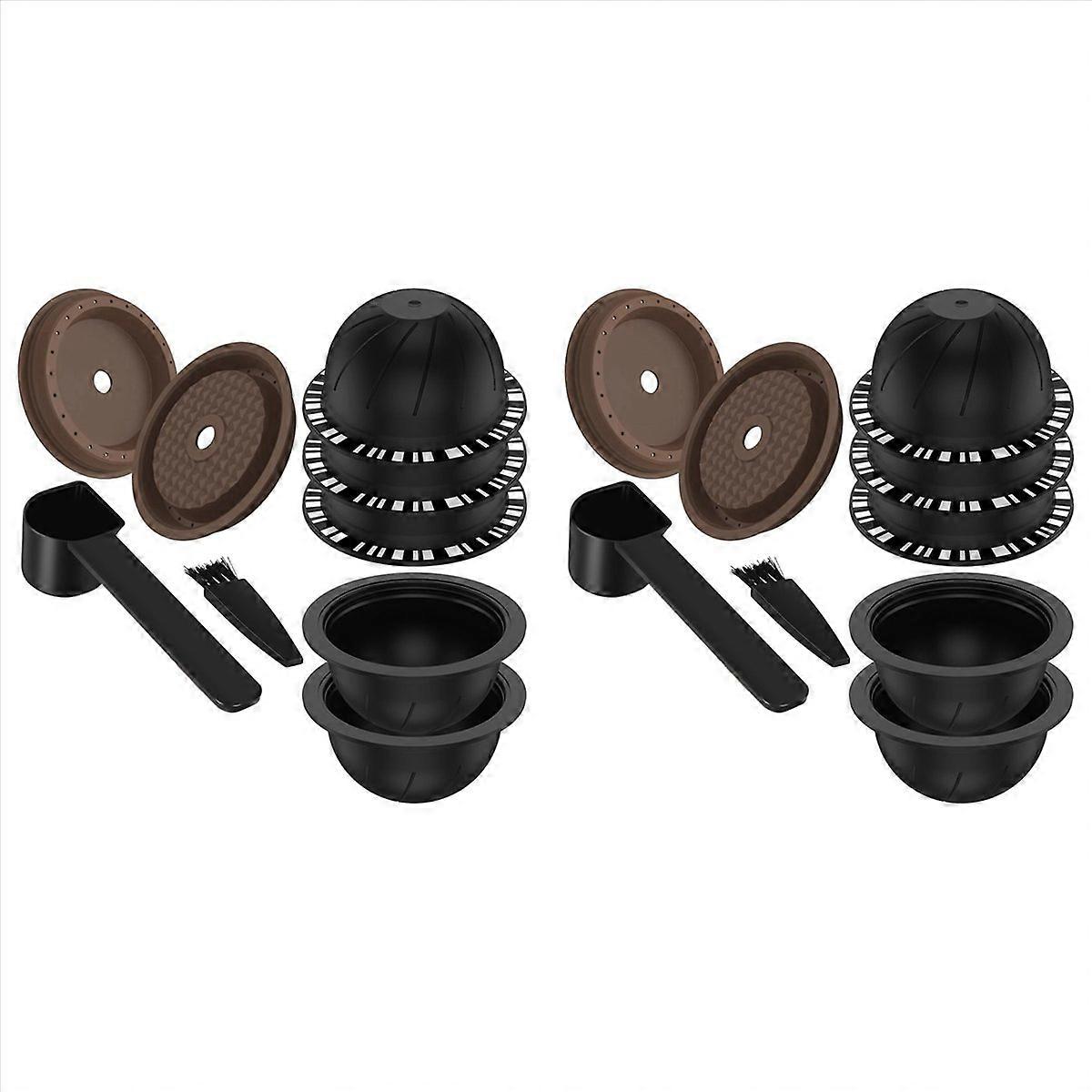 5Pc Reusable Vertuo Pod for Machine, Coffee Capsule (230Ml)