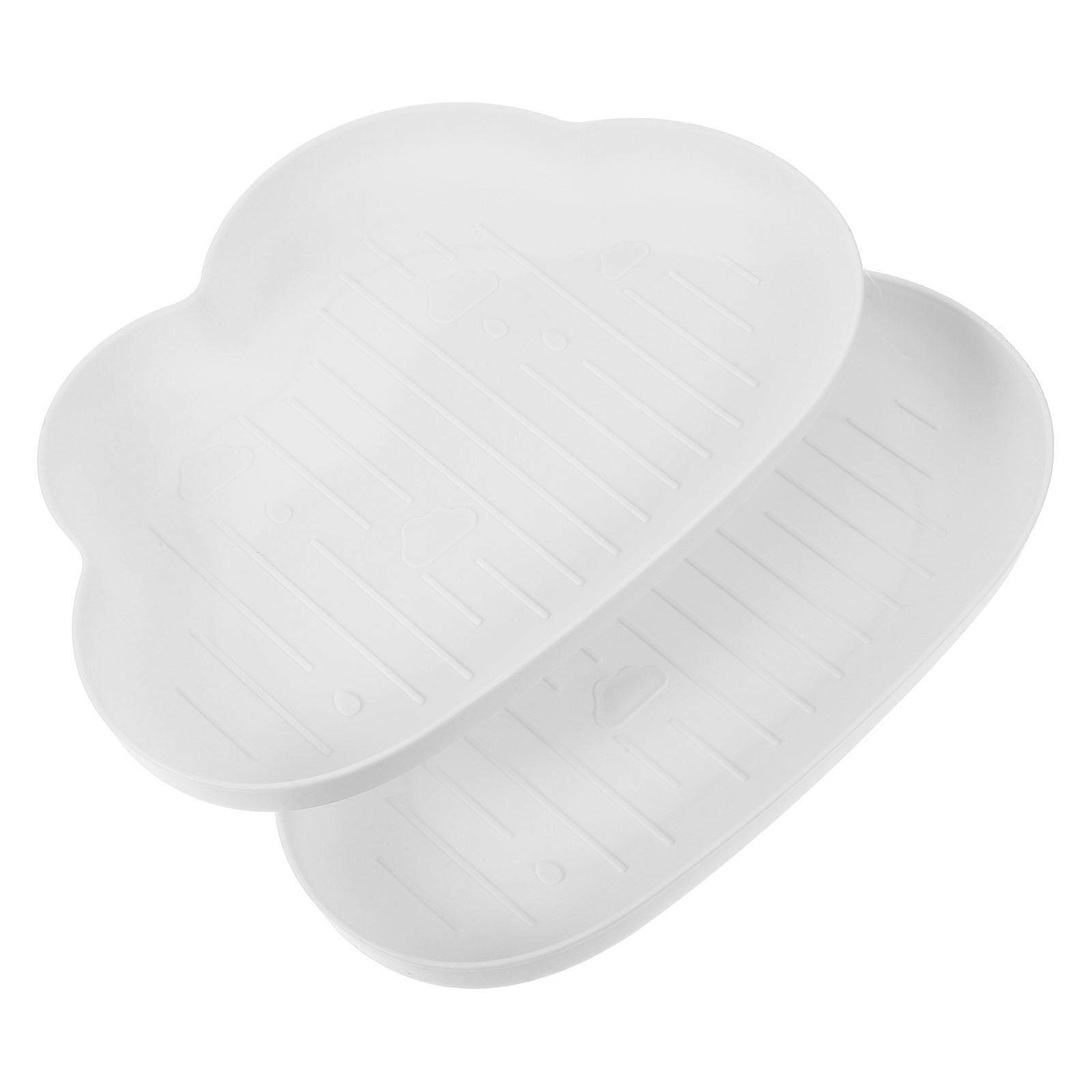 Household Snacks Dish Plate for Storage Use 2Pcs Cloud Shape Tray