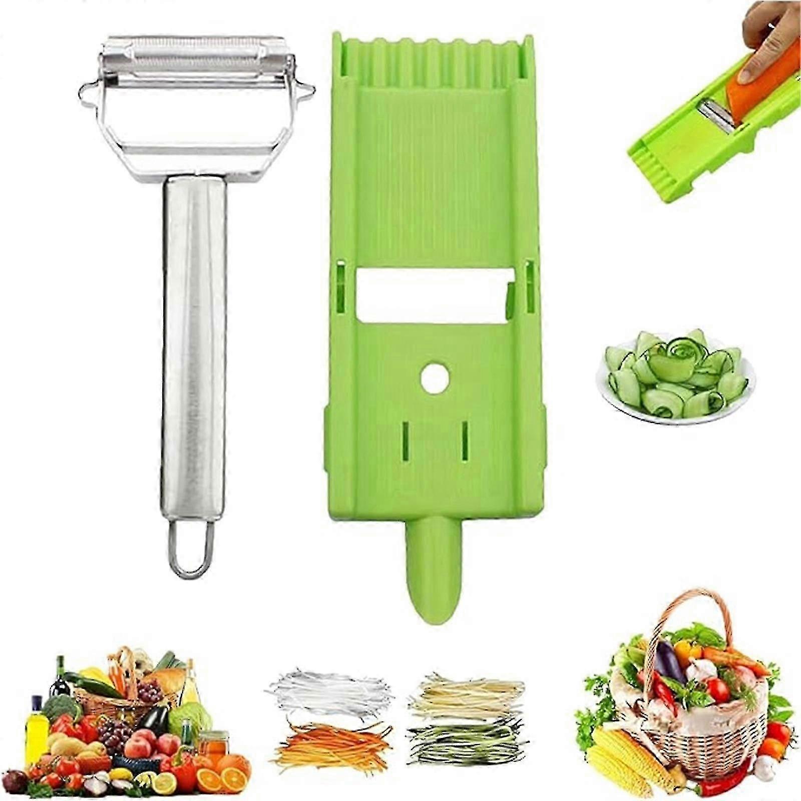 Multi Éplucheur de pommes de terre Multi Double Couteau Éplucheur Coupe-légumes Trancheuses