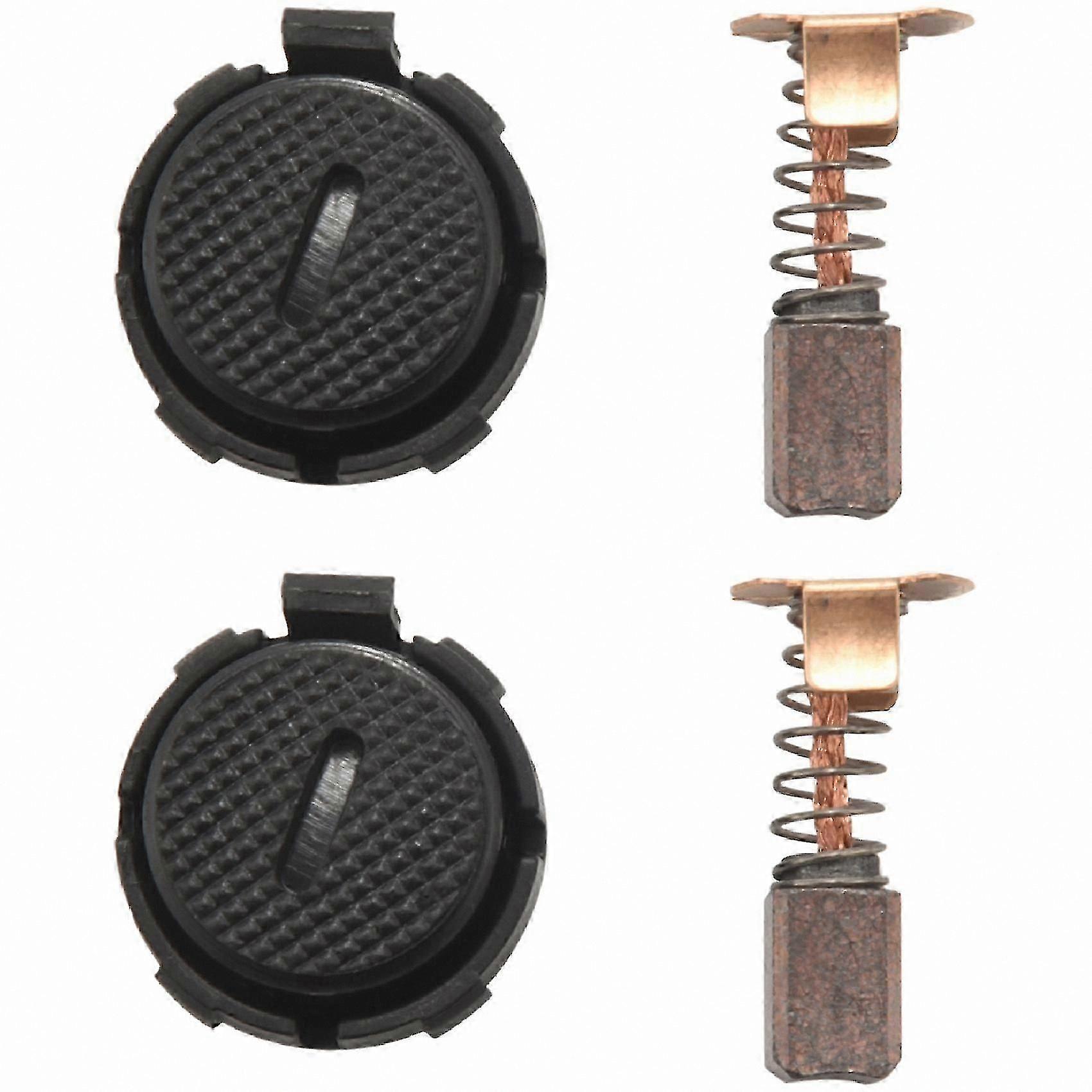 Carbon brush caps for angle grinder tools
