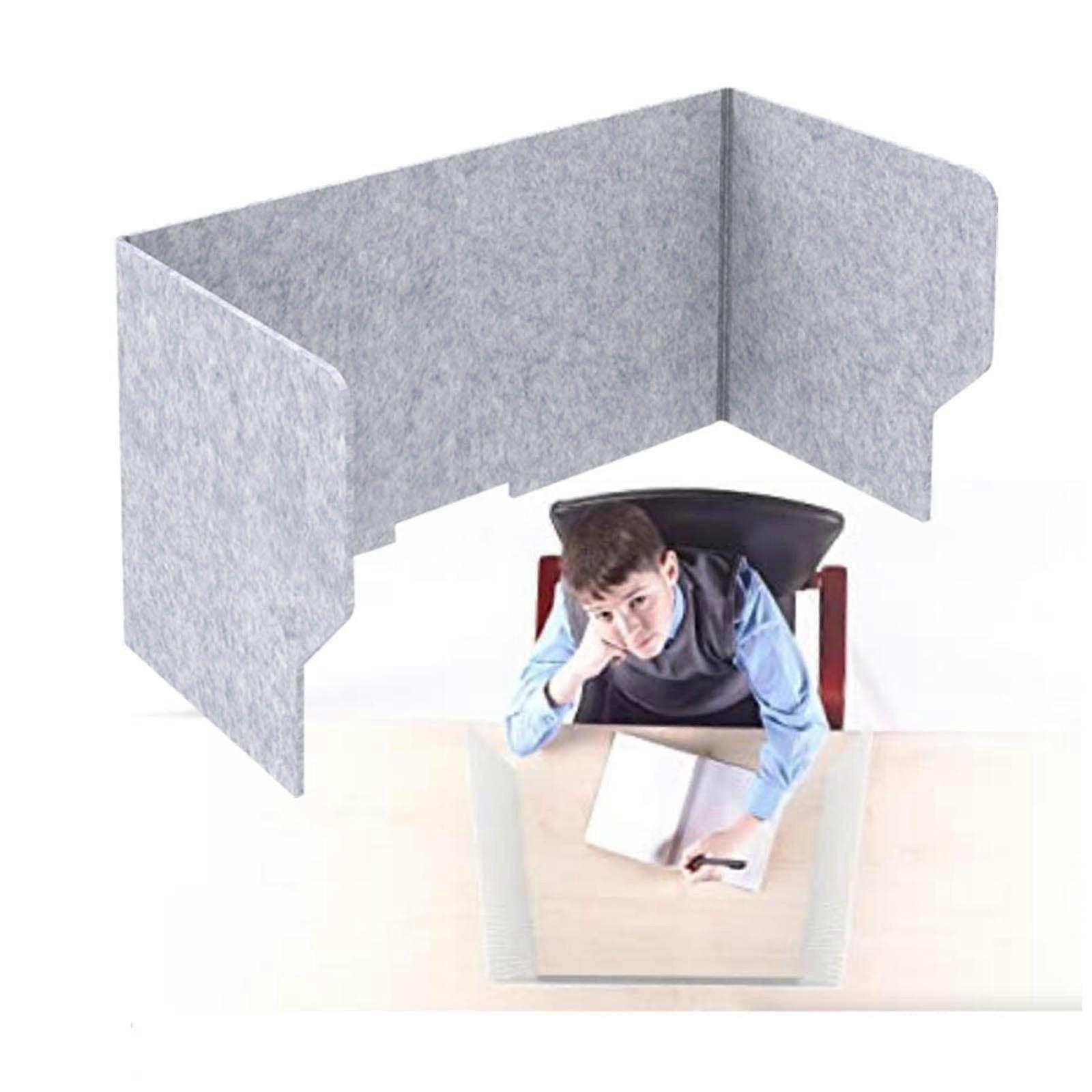 Office Privacy Panel Foldable ThreeSided Desk Divider with Noise Reduction and Tackable Surface