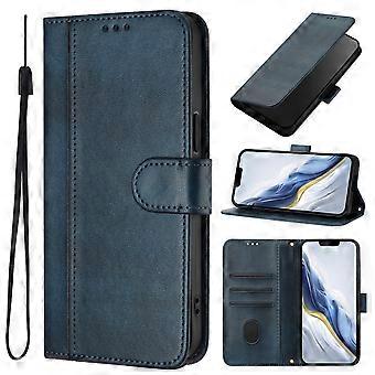 Funda tipo cartera compatible con Samsung Galaxy S24: cierre magnético de piel, ranura para tarjetas y protección a prueba de golpes.
