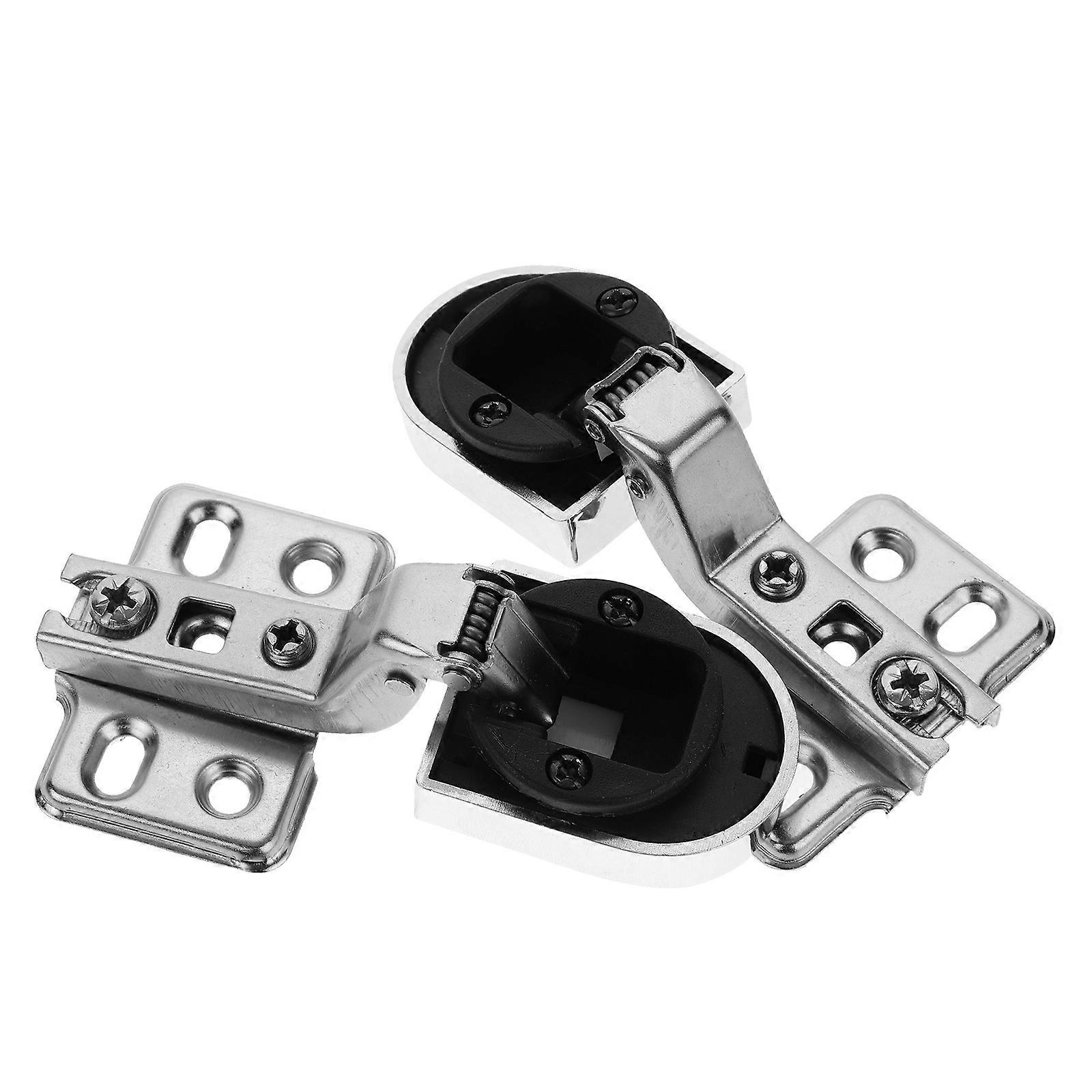 Cabinet Hinge Buffer Hinge for Glass Doors 10Pcs Durable Iron Plastic
